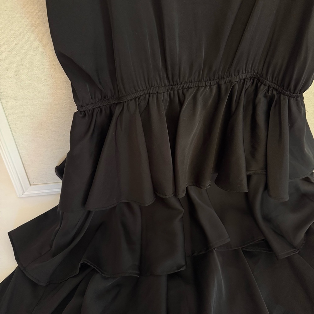 Eesome Black Ruffled Mini Dress - Picture 7 of 9